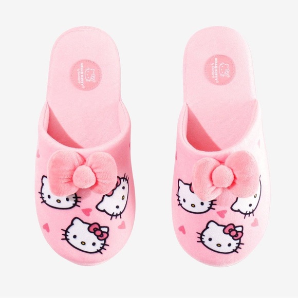 Hello Kitty by Sanrio Pink Slippers- Size Large NWT - Picture 1 of 2